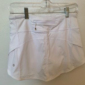 Lululemon white running skort